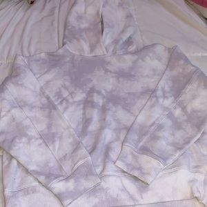 tie dye lavender hoodie